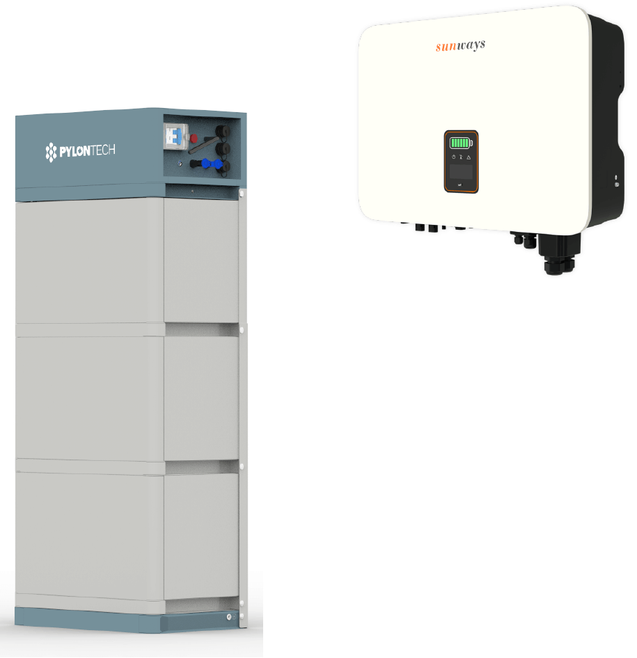 Pylontech Force H2 10,7 kWh mit Sunways Hybrid STH-10KTL-HT