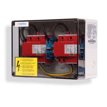 enwitec Ochrona przepięciowa DC Typ I+II, 2 MPPT, zaciski