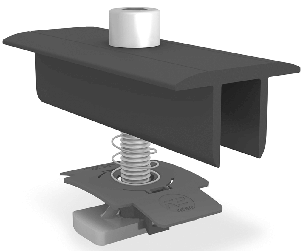 K2 modułowy zacisk środkowy XS Set 35 mm, czarny