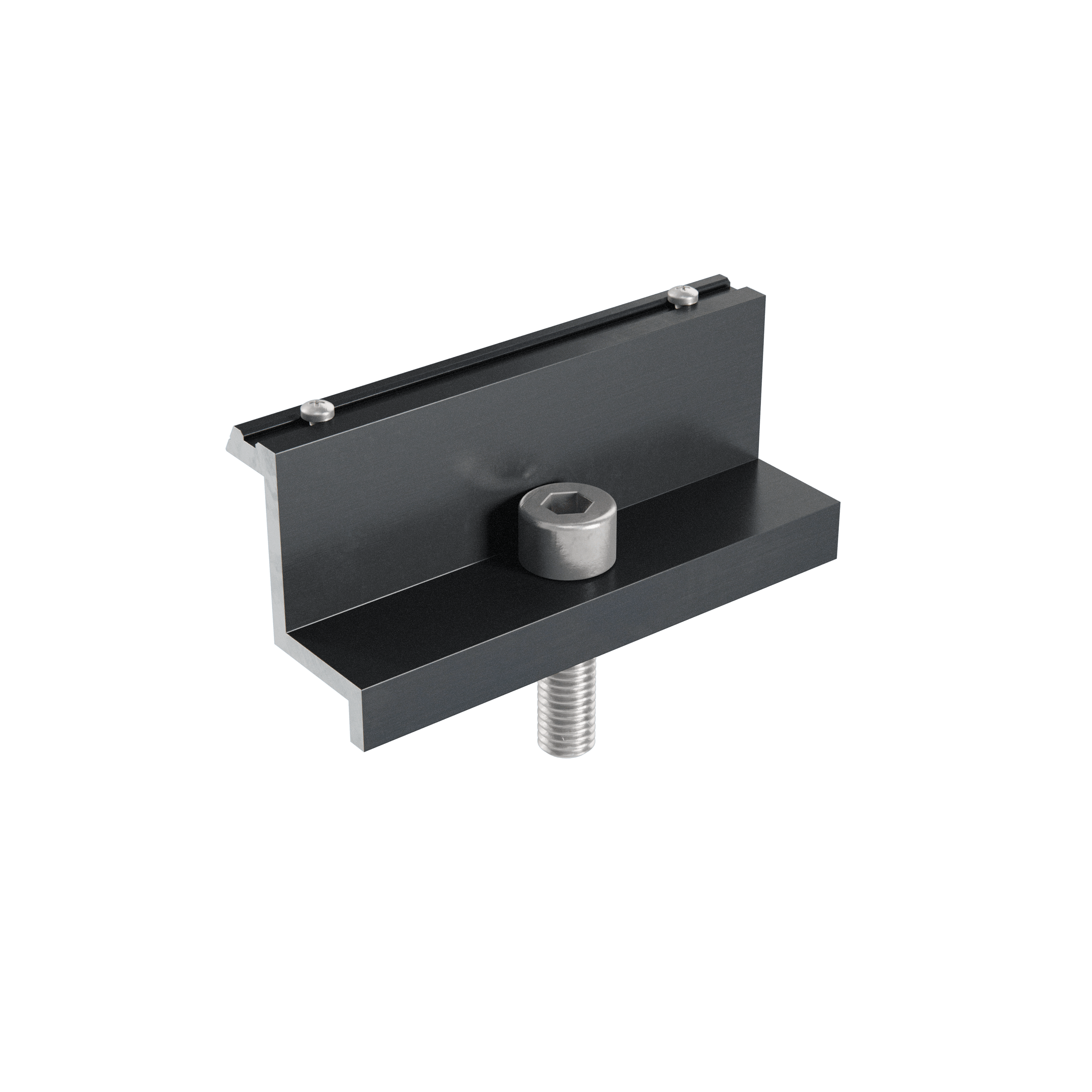 Alumero easyLIGHT End clamp 35 with pins black