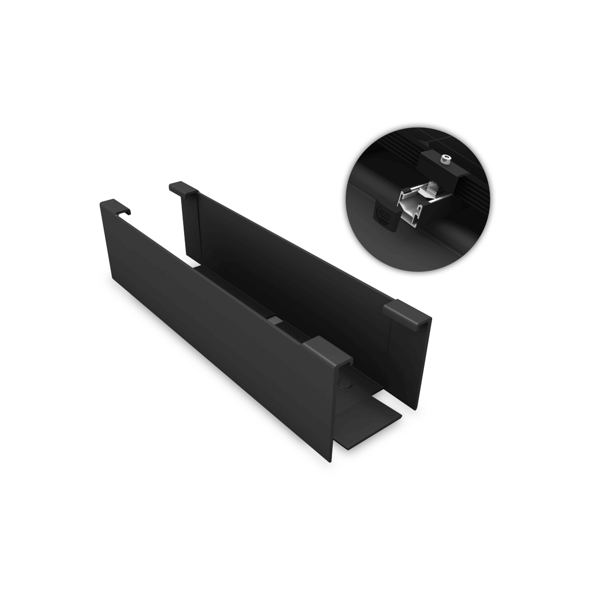 K2 BlackCover SingleRail 36 - osłona do pojedynczej szyny 36 kolor czarny