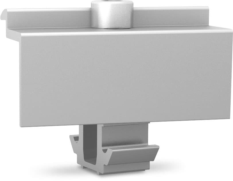 K2 DomeClamp EC Set 30 - 50, srebrny, modułowy zacisk końcowy