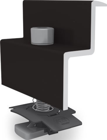 K2 modułowy zacisk końcowy Zestaw Standardowy 30-31mm, anodowany na czarno